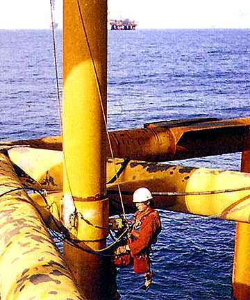 offshore oil rig worker