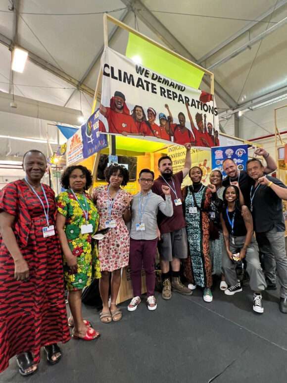 group photo, info booth at COP27